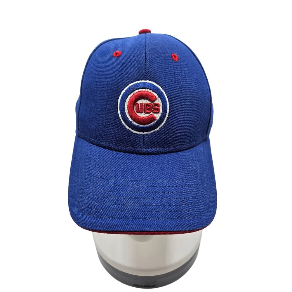 MLB Chicago Cubs Youth Baseball Cap Blue Red Logo Adjustable Fan‎ Favorite
